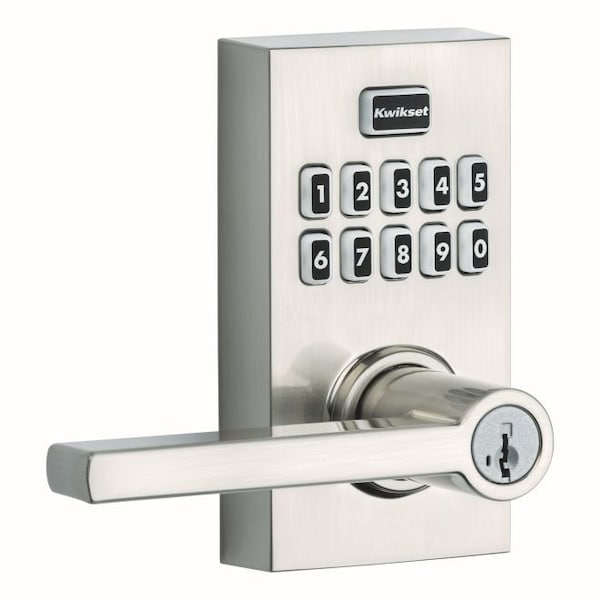 Smartcode Keypad Electronic , Halifax Lever SmartKey , 6AL Latch, RCS Strike Satin Nickel Finish